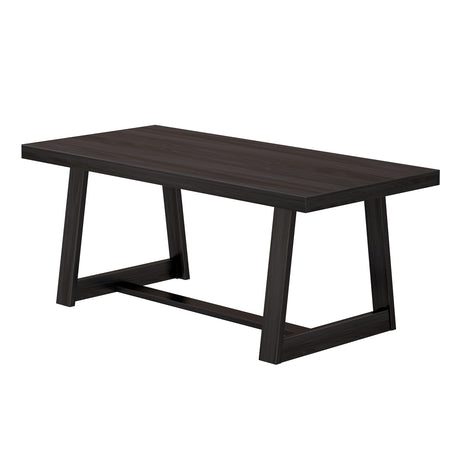 Plank+Beam 72 Inch Farmhouse Dining Table, Solid Wood Rustic Kitchen Table, Large Wooden Rectangular Dinner Table for Dining Room, Home Office, Plank+Beam