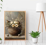 Flower Diamond Art Kits for Adults,Bird Diamond Painting Kit for Beginner,5D Diamond Painting DIY Full Drill Diamond Dots Diamond Painting with Tools,Gem Craft for Home Wall Decor 11.8x15.7in DYAIANGMU