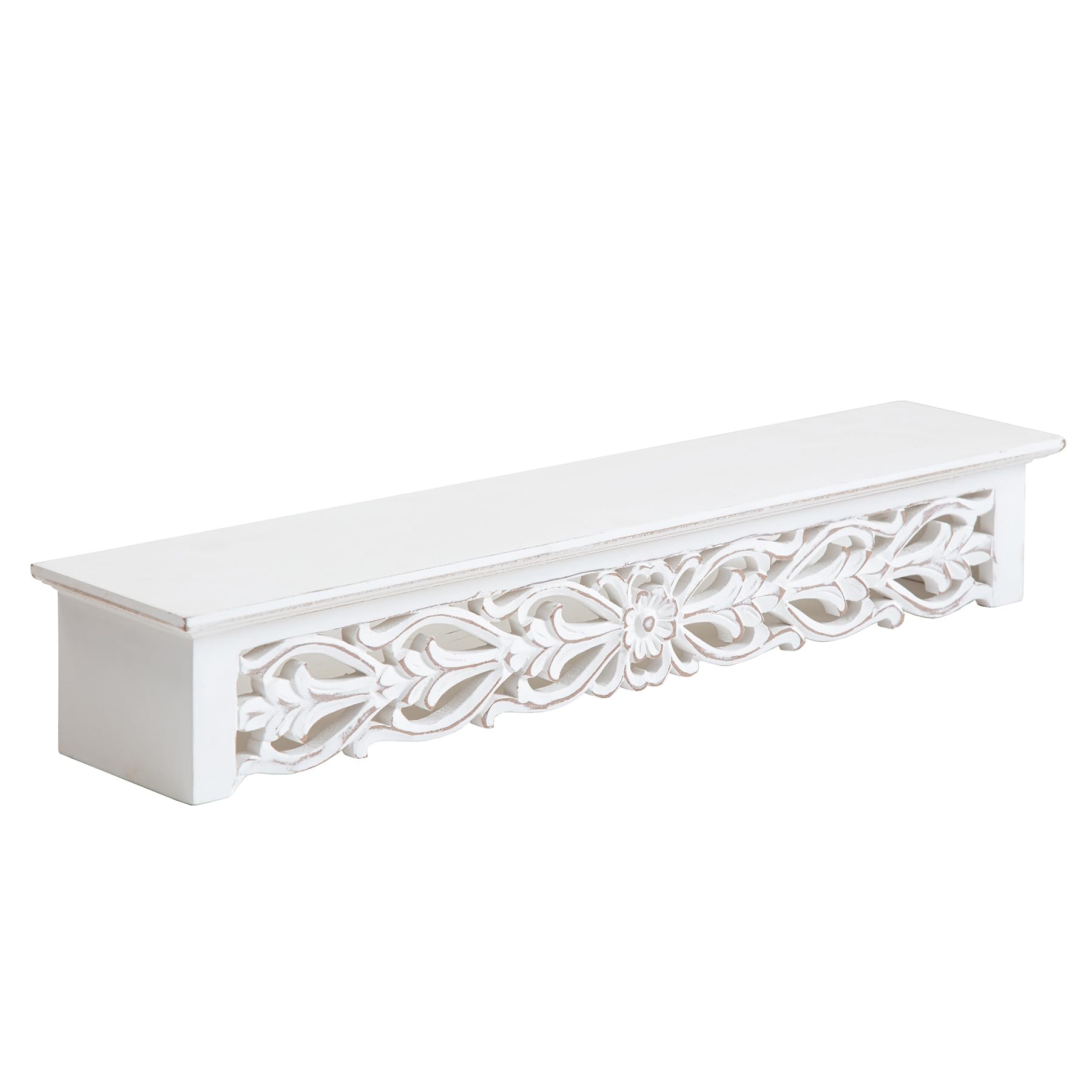 Habitat Hyla White 5-in Floating Shelf - WoodArtSupply