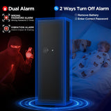 MSYCOST 8-10 Gun Rifle Safe for Home Security, Gun Safe for Rifles and Pistols - Quick Access Digital Keypad | Easy Assembly Gun Safe with Adjustable Shelves (Fits Shotguns & Ammo) MSYCOST