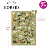 Puzzlove Horses (200 Pcs) 7+ Floor Puzzle Banana Panda