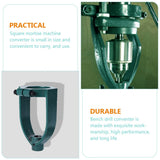 DOITOOL Drill Accessory Converter Attachment Accessories Machine Hole Bench Bit Location Mortiser Woodworking Log for Chisel Furniture Part Reducer Cutters Refit Mortise Cutter（40mm Drill Sleeve） DOITOOL