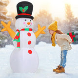 GOOSH 5 FT Christmas Snowman Inflatable Decoration Blow Up Snowman Outdoor Christmas Yard Decoration with Branch Hand Blow Up Holiday Indoor Outdoor Party Garden Yard Decoration GOOSH