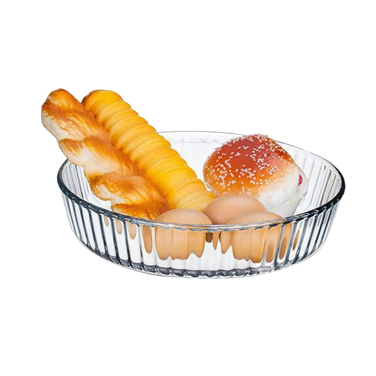 10 Inch Glass Deep Pie Dish for Baking Glass Baking Dish Clear and Durable Oven Baking Pie Pan Quiche Baking Dish Deep ATRDTO