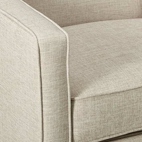 Christopher Knight Home Macedonia Mid Century Modern Tufted Back Fabric Recliner (Cream) GDFStudio