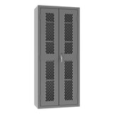 Durham Heavy Duty Welded 14 Gauge Steel Ventilated Cabinet, EMDC-361884-95, 900 lbs Capacity, 18" Length x 36" Width x 84" Height, 4 Shelves Durham