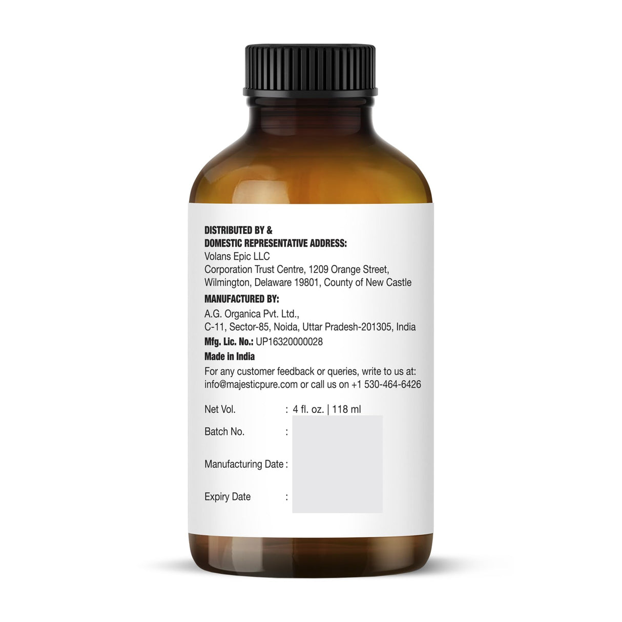 Majestic Pure Lavender Essential Oil with Glass Dropper | 100% Pure and Natural Lavender Oil | Premium Grade Essential Oils for Diffusers, Skin, Aromatherapy, Massage | 4 Fl Oz Majestic Pure