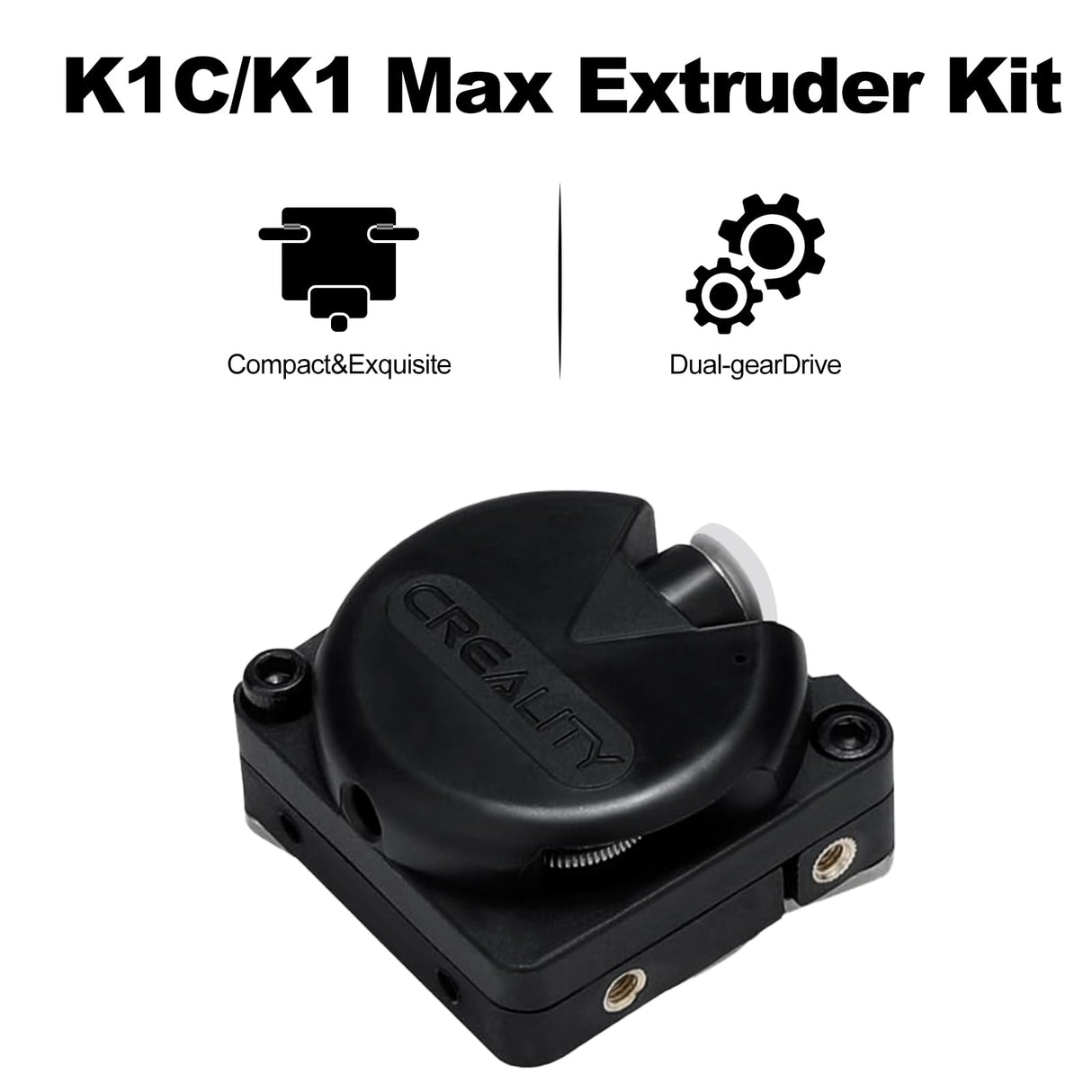 Creality K1C Extruder, Upgrade High Speed Extrusion Kit Dual Gear Feeding Extrusion Mechanism Kit for Creality K1 Max/K1/K1C/ Ender 3 V3/Ender 3 V3 Plus 3D Printer Aladrs