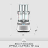 Breville Paradice 16 Cup Food Processor, Brushed Stainless Steel, BFP 838 Breville