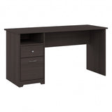 Bush Business Furniture Cabot Desks for Home Office with Storage and Chrome Hardware, Elegant Computer Table with Drawers, 60W, Heather Gray Bush Business Furniture