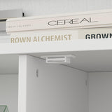 ROMSHINE Wall Unit Entertainment Center, TV Wall Units for Living Room with Storage, 102" W Large Farmhouse TV Stand with Glass Doors, Ajustable Bookshelf & Bridge for Bedroom, White ROMSHINE