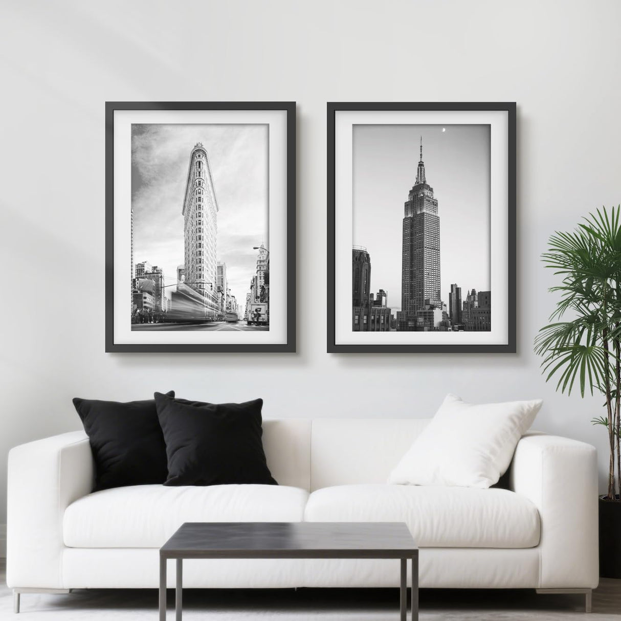 Picrit 20x27 Picture Frame 3 Pack, Black Puzzle Frame, Display Poster 16 x 24 with Mat or 20 x 27 without Mat for Horizontal or Vertical Wall Mounting. Picrit