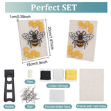WEBBEDY 3D String Art Kit DIY Bee String Arts and Craft Kits for Adults Beginners Include All Necessary Accessories and Wooden Frame, Home Wall Decorations Unique Gift WEBEEDY
