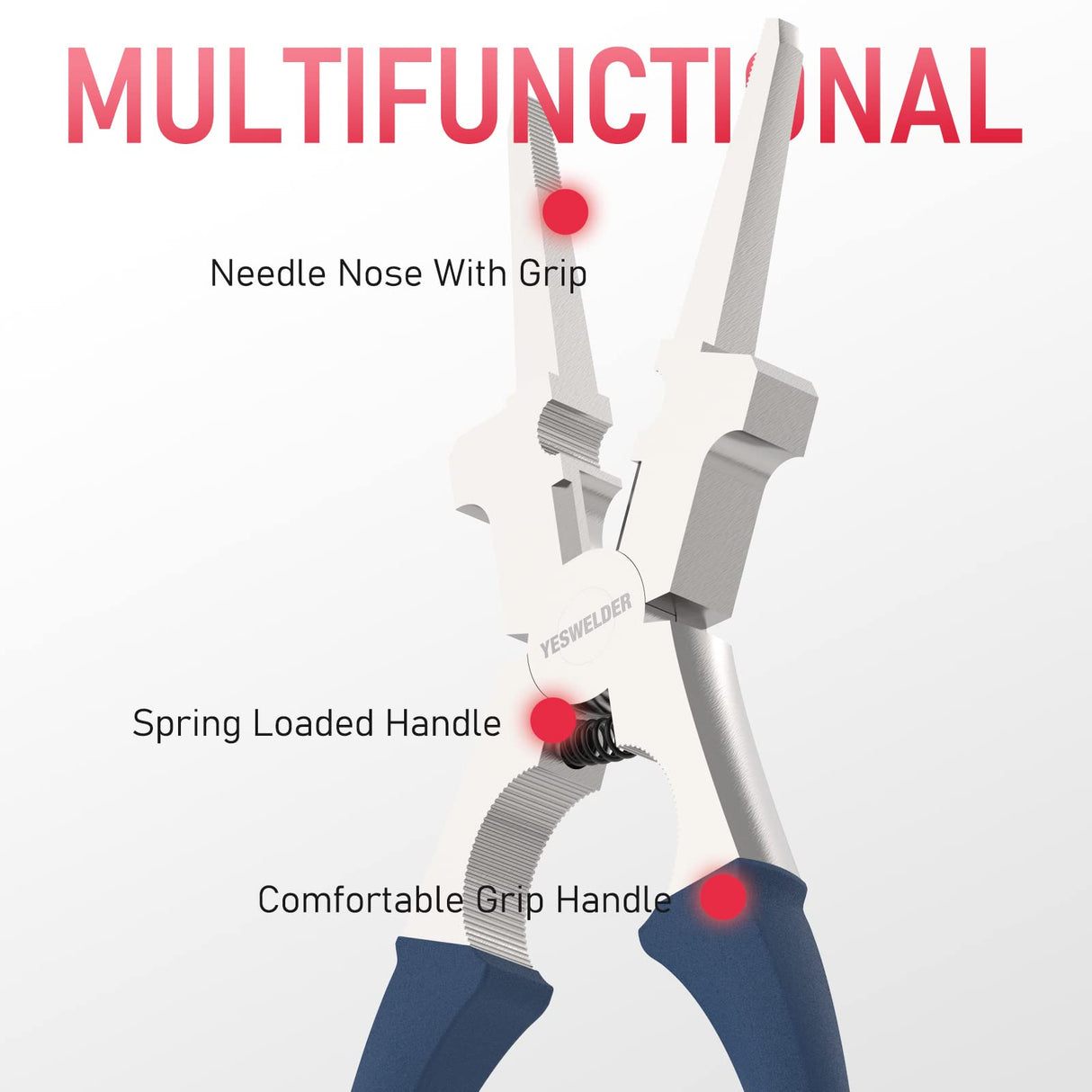 YESWELDER 8" MIG Welding Pliers, Anti-Rust MIG Welding Pliers for Professional Welding - Reliable and Durable YESWELDER