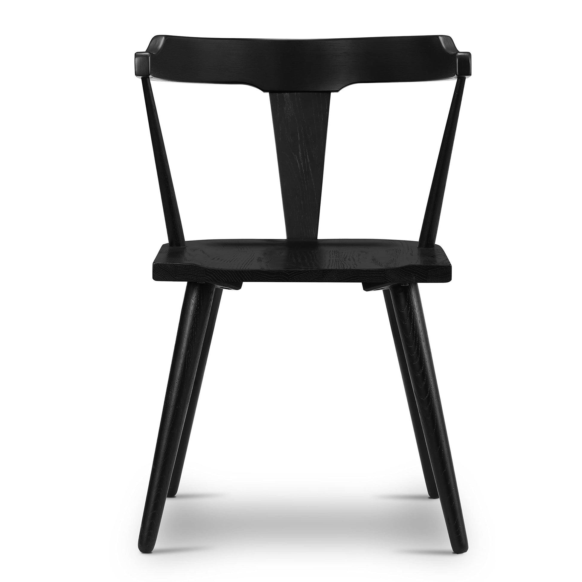 POLY & BARK Enzo dining chairs, Single, Black - WoodArtSupply