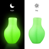 Dikale PLA+ 3D Printer Filament Luminous Green, 1.75mm No Tangle, Net Weight 2.2lbs Spool (1kg）, PLA Pro Plus, Green with Glow in The Dark Effect dikale