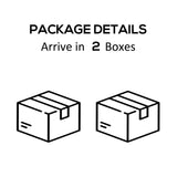 Outsunny 4 Piece Wicker Patio Furniture Set with Cushions, Outdoor Sectional Furniture with 2 Sofa, Loveseat, and Glass Top Coffee Table, Conversation Sofa Sets for Garden, Black Outsunny