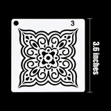 36 Pack Mandala Stencils (3.6x3.6 Inch) Mandala Dotting Painting Template Stencil Set for Painting Perfect for DIY Painting Art Projects Wood Wall Floor Fabric Furniture Tile Christmas Gift (Reusable) TTSAM