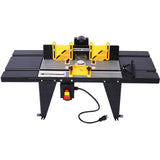 Router Tables Electric Benchtop Router Table Top Wood Working Craftsman Tool with Steel Stand and Adjustable Fence Router Table Precise Routing Table for Woodworking Power Tools WZONICE98