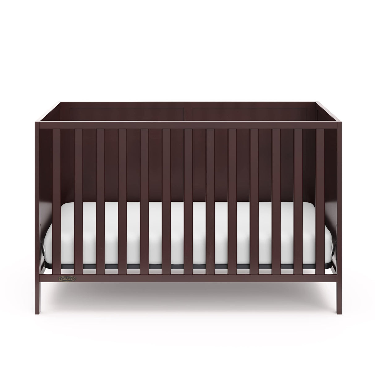 Graco Theo 3-in-1 Convertible Crib (Espresso) - GREENGUARD Gold Certified, Converts to Toddler Bed & Daybed, Fits Standard Full-Size Crib Mattress, 4 Adjustable Mattress Heights Graco