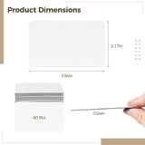 60 Pcs Sublimation Magnet Blanks, 2.17 x 3.54 Inch Personalized Fridge Magnet Sublimation Refrigerator Printing Blank Bulk for Kitchen Office Decorative Tideme