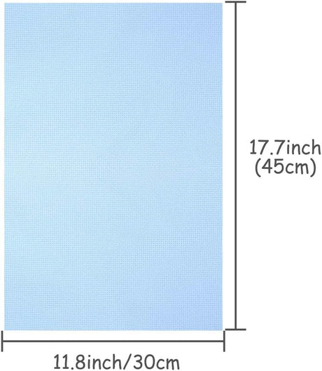 Caydo 8 Pieces Aida Cloth 8 Color 14 Count Classic Reserve Cross Stitch Fabric, 12 by 18-Inch Caydo