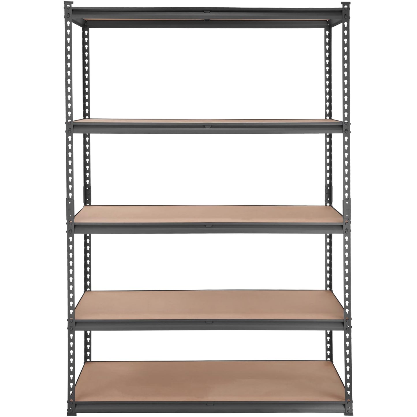 VEVOR Storage Shelving Unit, 5-Tier Adjustable Storage Shelves, 48" L x 24" W x 72" H Heavy Duty Garage Storage Shelves, Metal Shelves for Kitchen Pantry Basement Bathroom Laundry