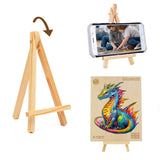 Woodemon Wooden Puzzles for Adults, Dragon Wooden Jigsaw Puzzles Kids, (M-200pcs) Unique Shaped Animal Wood Puzzles, Wooden Animal Puzzles for Adults and Kids Family Christmas Puzzle 12.2 * 10.5in Woodemon