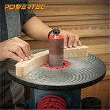 POWERTEC 11212 4.5 Inch Sanding Sleeves for Spindle Sander | 120 Grit | Aluminum Oxide Sandpaper Diameter 1 Inch – 3 Pack POWERTEC