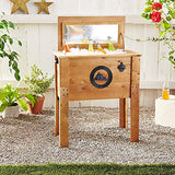 Rustic Outdoor Beverage Cooler for Patio - 45 Qt. - Rustic Brown BACKYARD EXPRESSIONS PATIO · HOME · GARDEN