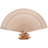 jinfu 50pcs Personalized Wooden Wedding Favors and Gifts for Guest Sandalwood Hand Fan Party Decoration Folding Fans Sandalwood Fan Favors with Gift jinfu
