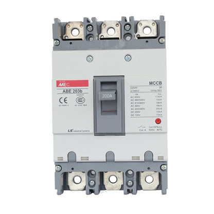 Circuit Breaker Moulded Case Circuit Breaker MCCB 50A 60A 75A 100A 125A 150A 175A 200A 225A 3p 3 Pole 50Hz 600V ABE-203b Electric(150A)