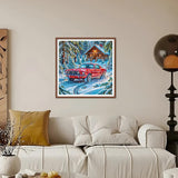 Kulvci Car Diamond Art Painting Kits for Adults, Diamond Art Kits for Beginners, 5D DIY Full Drill Gem Craft for Home Decor Gift 12x12inch Kulvci