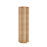 YOWOS 360° Rotating Bamboo Bookshelf Tower – 6 Tier Floor Standing Storage Rack for Kids & Adults YOWOS