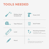 Zenna Home Bathroom Medicine Cabinet with Mirror, Frameless Bathroom Wall Cabinet with Rustproof Aluminum Body, 3 Adjustable Glass Shelves, Recessed or Surface Wall Mount Installation, 20 x 26 Inches Zenna Home