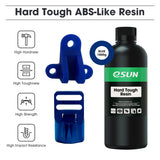 eSUN 405nm LCD 3D Printer Rapid Resin UV Curing Resin ABS-Like Rapid Resin Hard Tough Resin High Impact High Tough Photopolymer Resin for Photon UV Curing LCD 3D Printer, Plastic Bottle, 1000g Blue eSUN