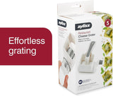 Zyliss Restaurant Cheese Grater - Gifts for Cooks - Culinary Chef Gift - Handheld Rotary Cheese Grater - Cheese, Vegetable, Nut Grater for Right- & Left-Handed Cooks - NSF Restaurant Certified - White Zyliss