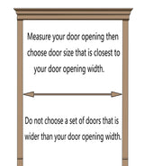 LVLONG Unpainted Wood Saloon Swing Doors, Kitchen Bathroom Hallway Barn Western Cafe Door, Bar Porch Entrance Counter Swinging Door for Indoor (Size : W75cmxH90cm(29.5"x35.4")) LVLONG