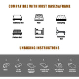 JDZ-YOVMEE Full Mattress 10 Inch Hybrid Mattress in a Box Memory Foam & Individual Pocket Spring Motion Isolation Edge Support Pressure Relief Medium Firmness Certified Foams & Fabric Fiberglass Free JDZ-YOVMEE