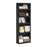 Furinno Jaya Enhanced Home 5-Tier Shelf Bookcase, Blackwood Furinno