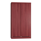Woodpeckers Furniture And Mattress Modern Wood Double Sliding Door Wardrobe (Mahogany) Woodpeckers Furniture And Mattress