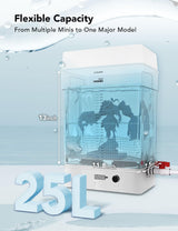 phrozen Wash Mega S 3D Printer Resin Washing Station, Dual Speed 25L Capacity, Large Washing Container, Washing Size L12.99xW7.48xH11.81 inch phrozen