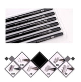 YYMIYU Full Graphite Pencils set 6 Piece.HB/2B/4B/6B/8B/EE (lead pencil) YYMIYU