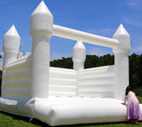 White Bounce House for Kid Adult Commercial -(100% PVC),(750w Blower), Large Inflatable Bouncy Castle for Wedding, Birthday Party Decor,13.5x11.5x10FT Inflantteble
