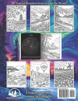 Relaxing Landscapes Adult Coloring Book: World's Most Scenic Nature Wonders (Creative Journey) WoodArtSupply