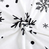 Christmas Snowflake Blanket Ultra Soft Winter Holiday Throw Blanket Xmas Idea Gifts Flannel Fleece Bed Blankets Lightweight Warm Cozy Fuzzy Plush Cabin Throw for Sofa Couch, Black White, 50" X 60" Yersion
