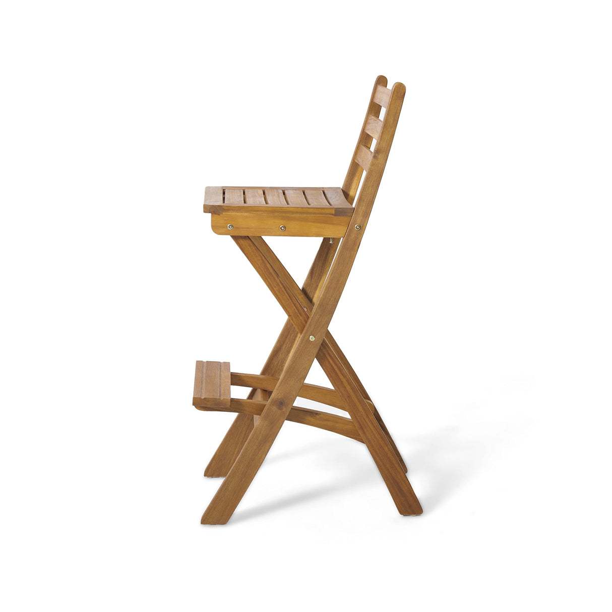 Christopher Knight Home Tundra Outdoor Foldable Wood Barstool Set, 2-Pcs Set, Natural Christopher Knight Home