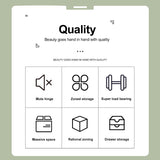 ClassyCabin 4 Door Armoire Wardrobe Closet, Wood 2 Drawers Armoire Storage Cabinet for Large Capacity, White Bedroom Armoires for Clothes with Hanging Rod and 5 Storage ClassyCabin