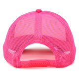 MR.R Sublimation Blank Polyester Mesh Cap Mesh Hat Two Tone Trucker Summer Mesh Cap with Adjustable Snapback,Rose Red,2 Pieces per Pack MR.R