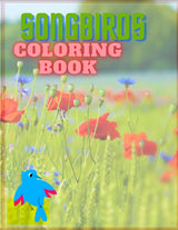 Chirping Charmers: A Songbird Coloring Book: Chirping Charmers: A Songbird Coloring Book 8.5*11 INCHES Majosta